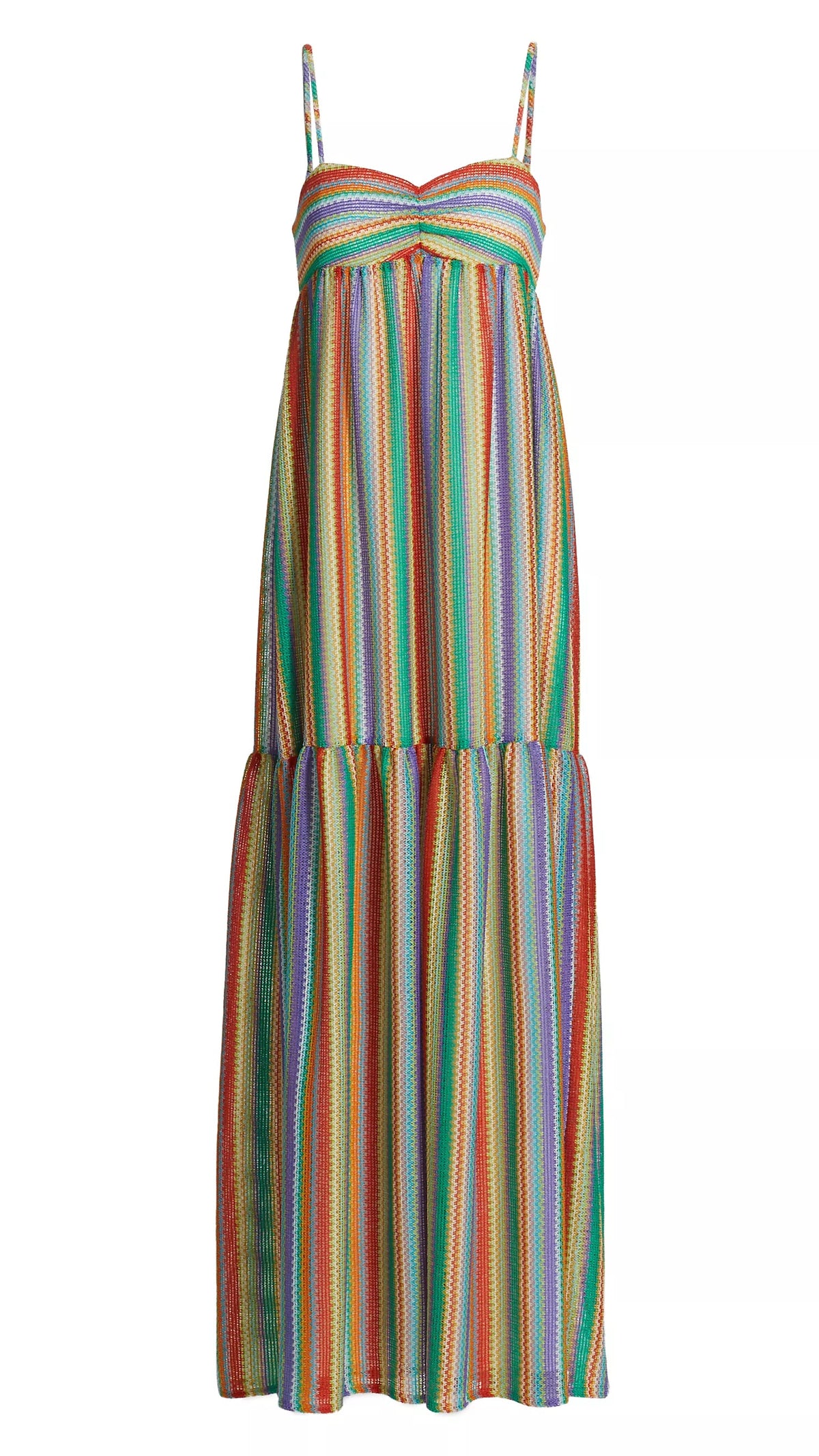 Amanda Uprichard Sima Max Dress in Rainbow Striped