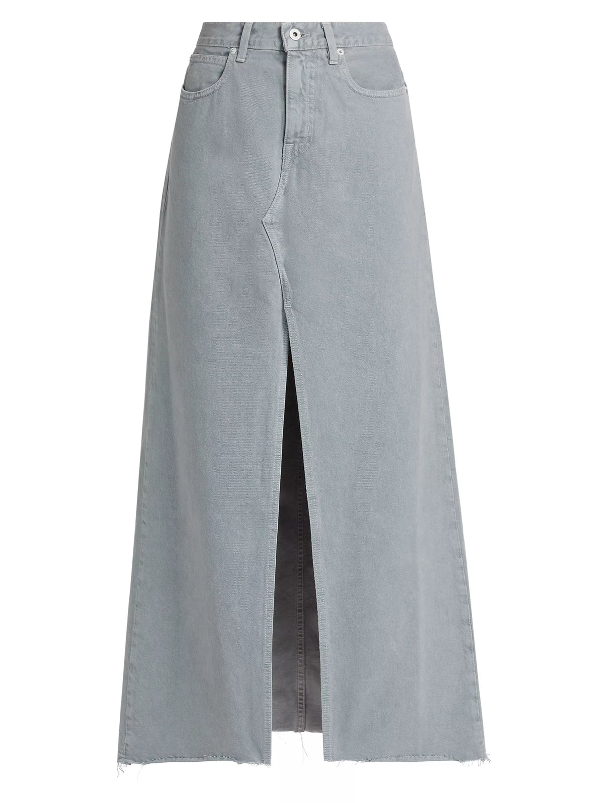 Slvrlake Denim Low Rise Maxi Skirt in Dove