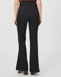 Paige Denim Charlie High Rise Flare Jean in Midnight Raven