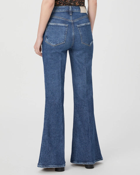 Paige Denim Charlie High Rise Flare Jean in Landmark