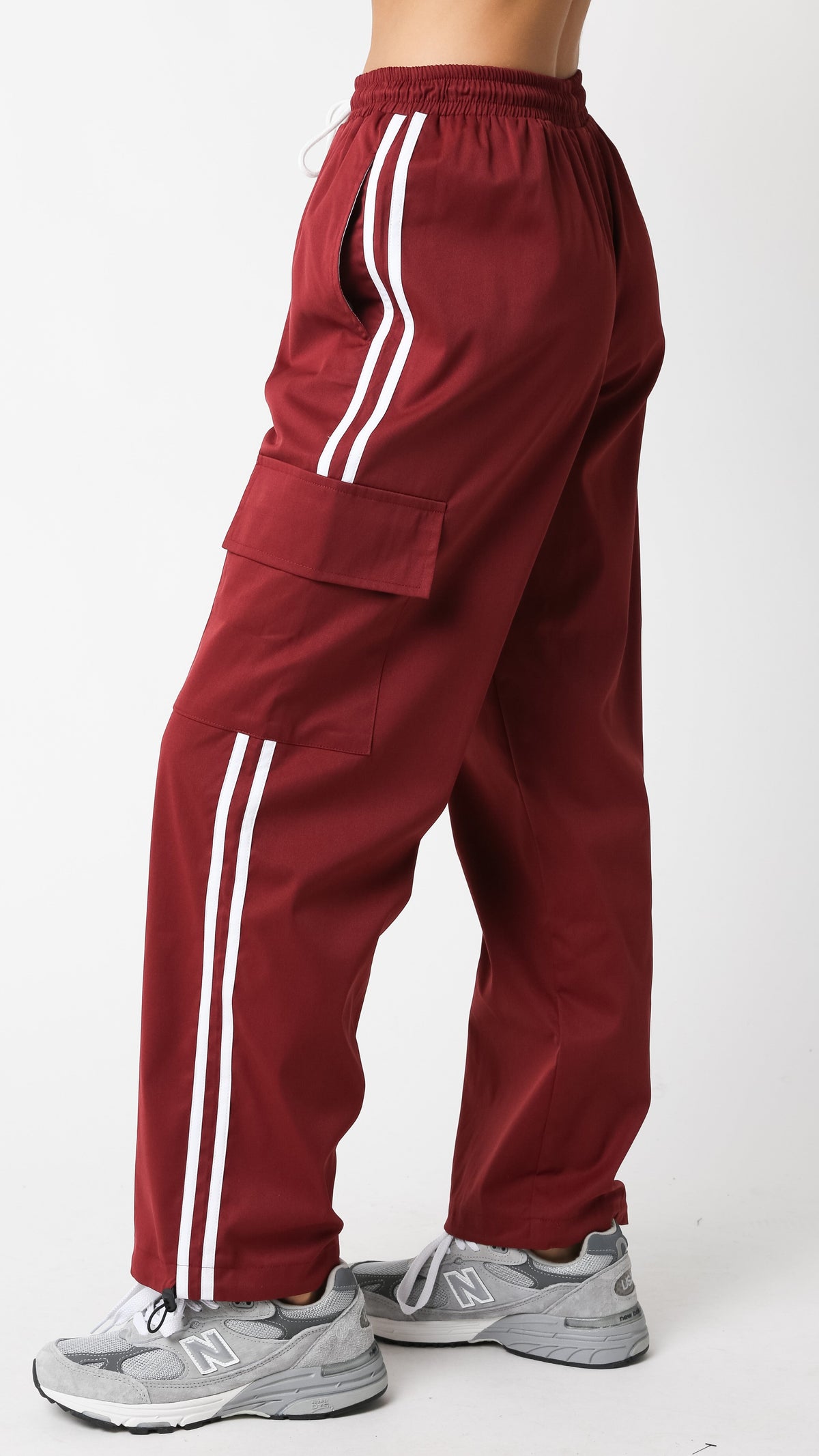 Olivaceous Track Pant in Burgundy