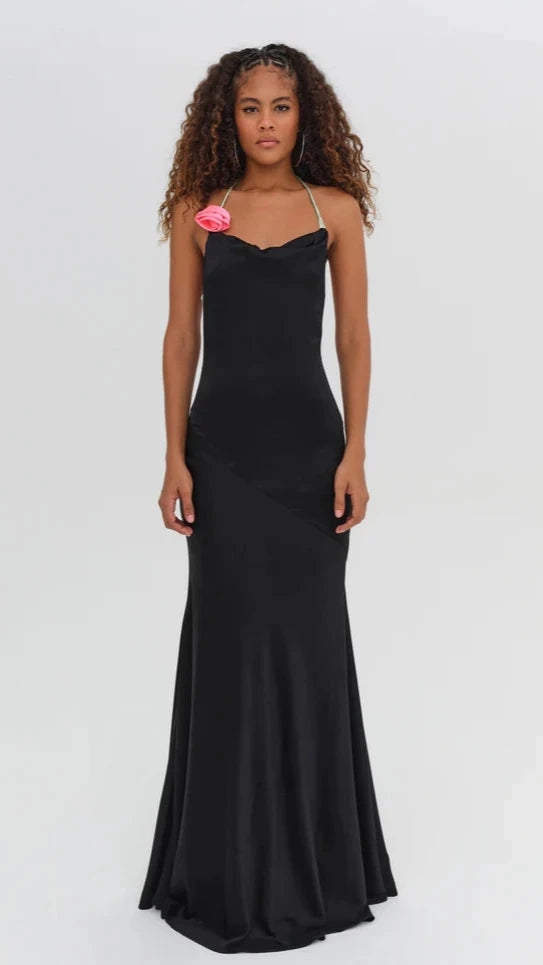 For Love & Lemons Brigette Gown in Black