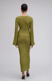 Ronny Kobo Exa Knit Dress in Sage