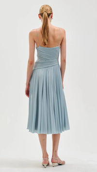 Ronny Kobo Tay Pleated Dress in Glacier