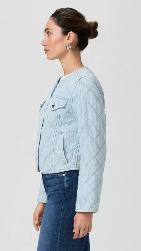 Paige Denim Jayla Quilted Jacket in Aella