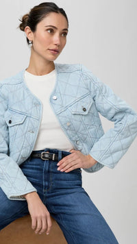 Paige Denim Jayla Quilted Jacket in Aella