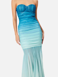 Elliatt Brielle Strapless Gown in Ombre Mint