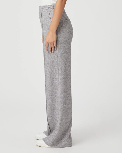 Paige Denim Harper Wide Leg Pant in Heather Grey