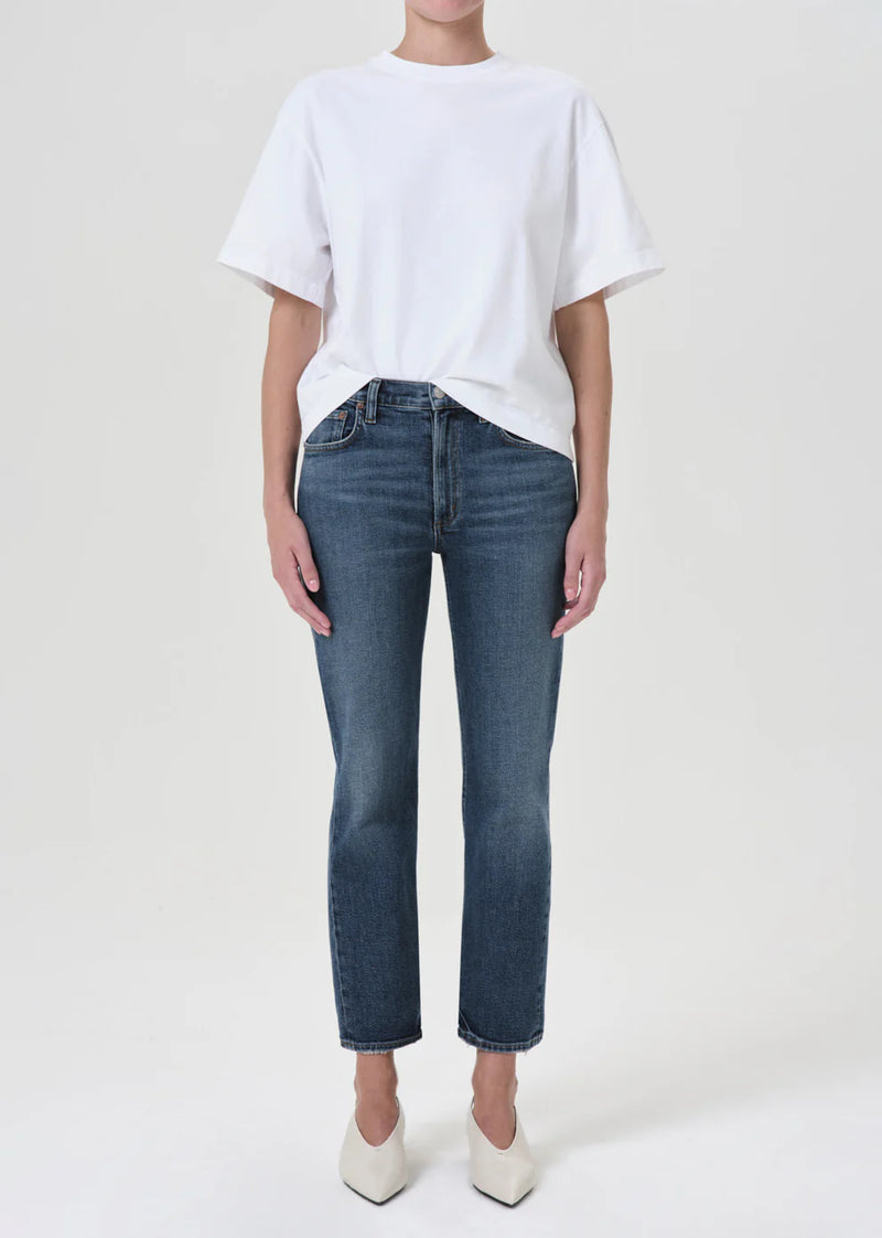 AGOLDE Denim Kye Straight Crop with Stretch in Control