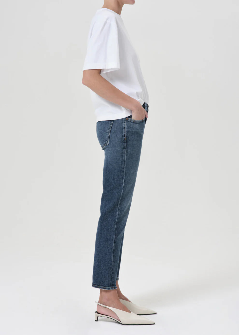 AGOLDE Denim Kye Straight Crop with Stretch in Control