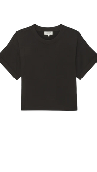 Nation LTD Bane Short Sleeve Sweatshirt in Black