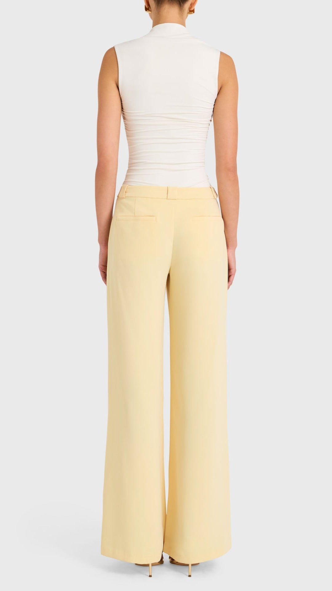 Amanda Uprichard Saddler Pants in Cornsilk