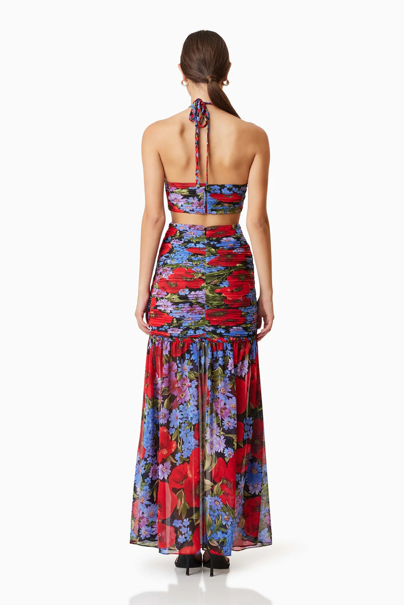 Elliatt Thea Floral Maxi Dress in Red