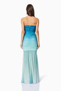 Elliatt Brielle Strapless Gown in Ombre Mint