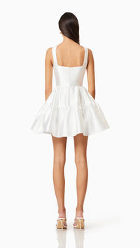 Elliatt Oleander Fit and Flare Mini Dress in Ivory