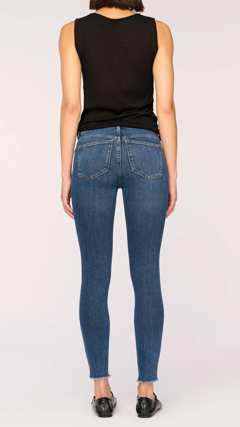 DL1961 Florence Skinny Mid Rise Ankle Jean in Light Seacliff