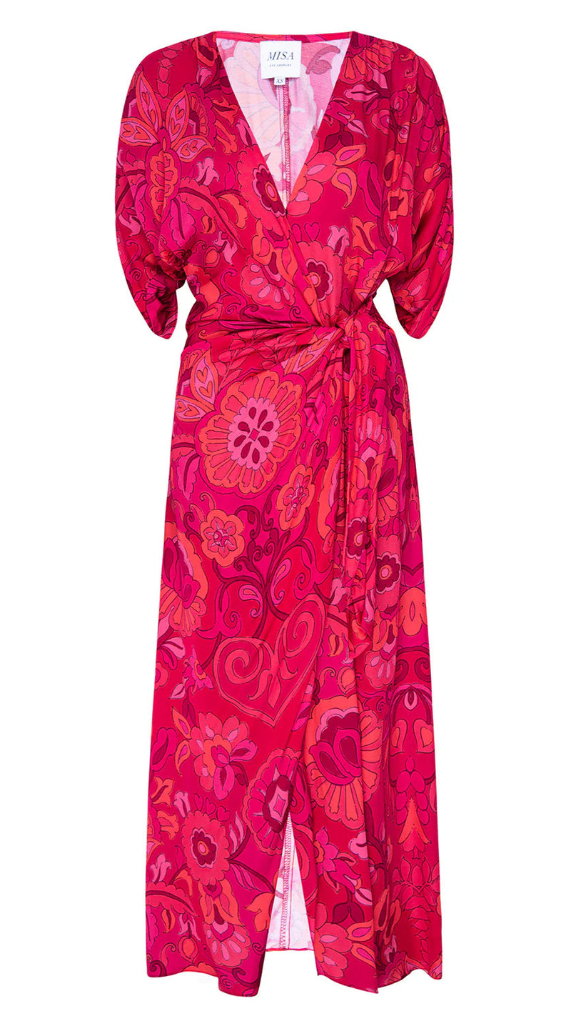 Misa Francesca Dress in Flora Corsica Fuchsia