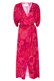 Misa Francesca Dress in Flora Corsica Fuchsia