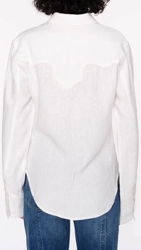 DL1961 Denim Lisette Western Shirt in Western Linen