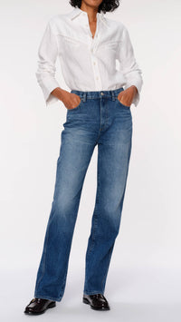 DL1961 Denim Lisette Western Shirt in Western Linen