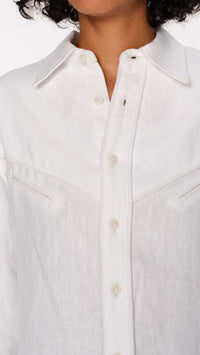 DL1961 Denim Lisette Western Shirt in Western Linen