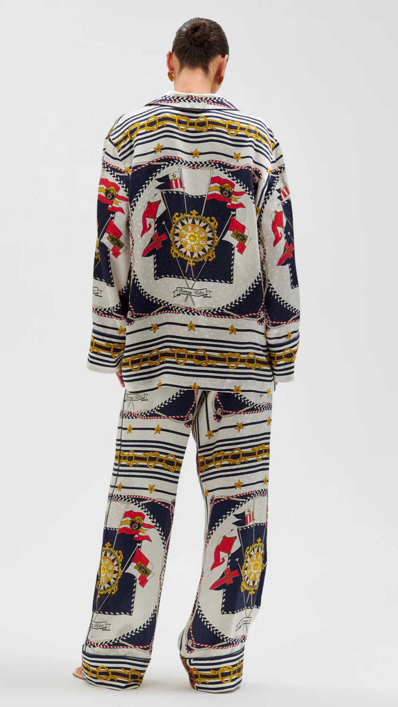 Ronny Kobo Dora Pants in Multi Scarf Print