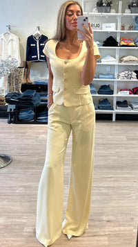 Amanda Uprichard Saddler Pants in Cornsilk