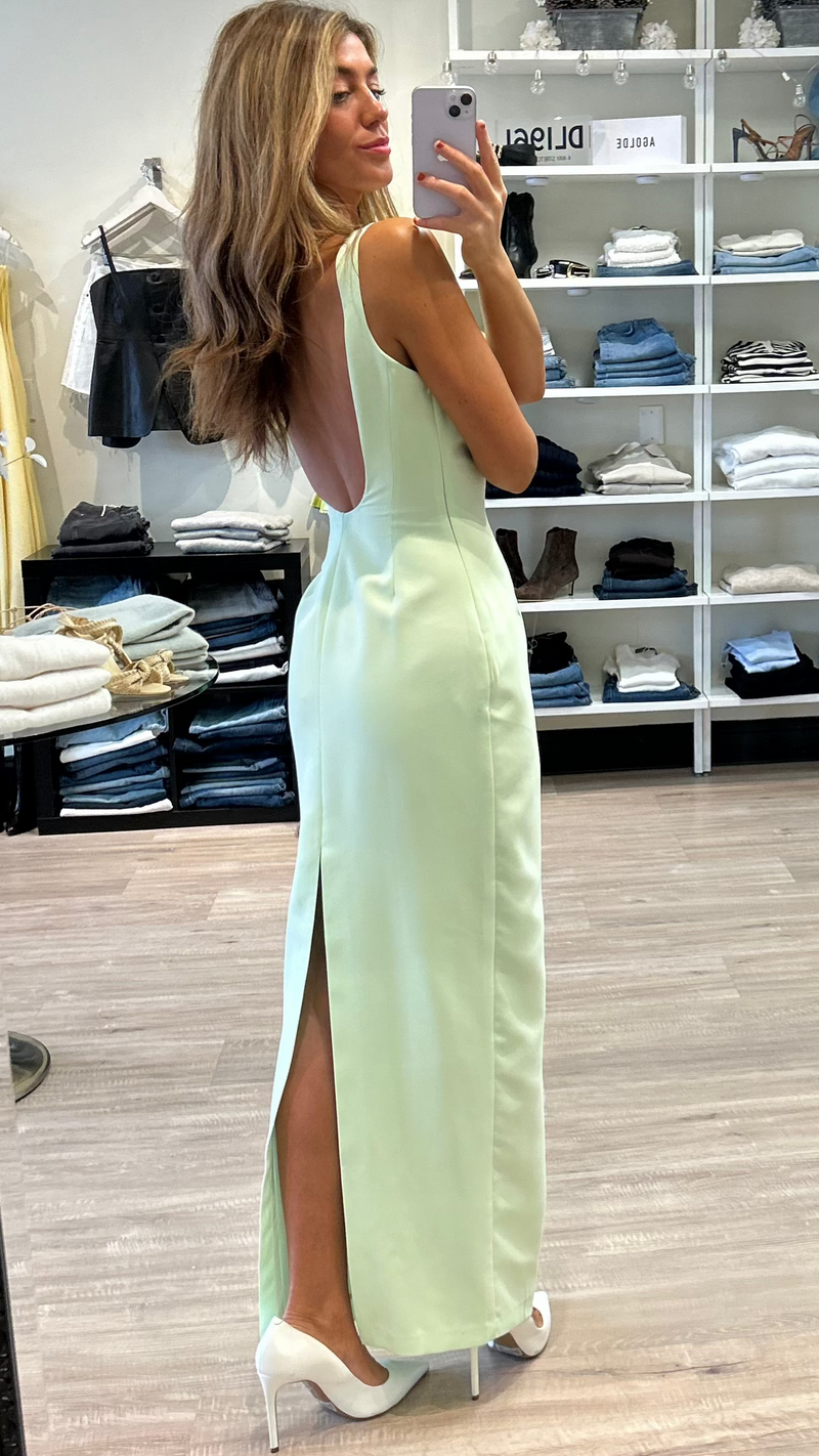 Amanda Uprichard Marbella Gown in Hypermint