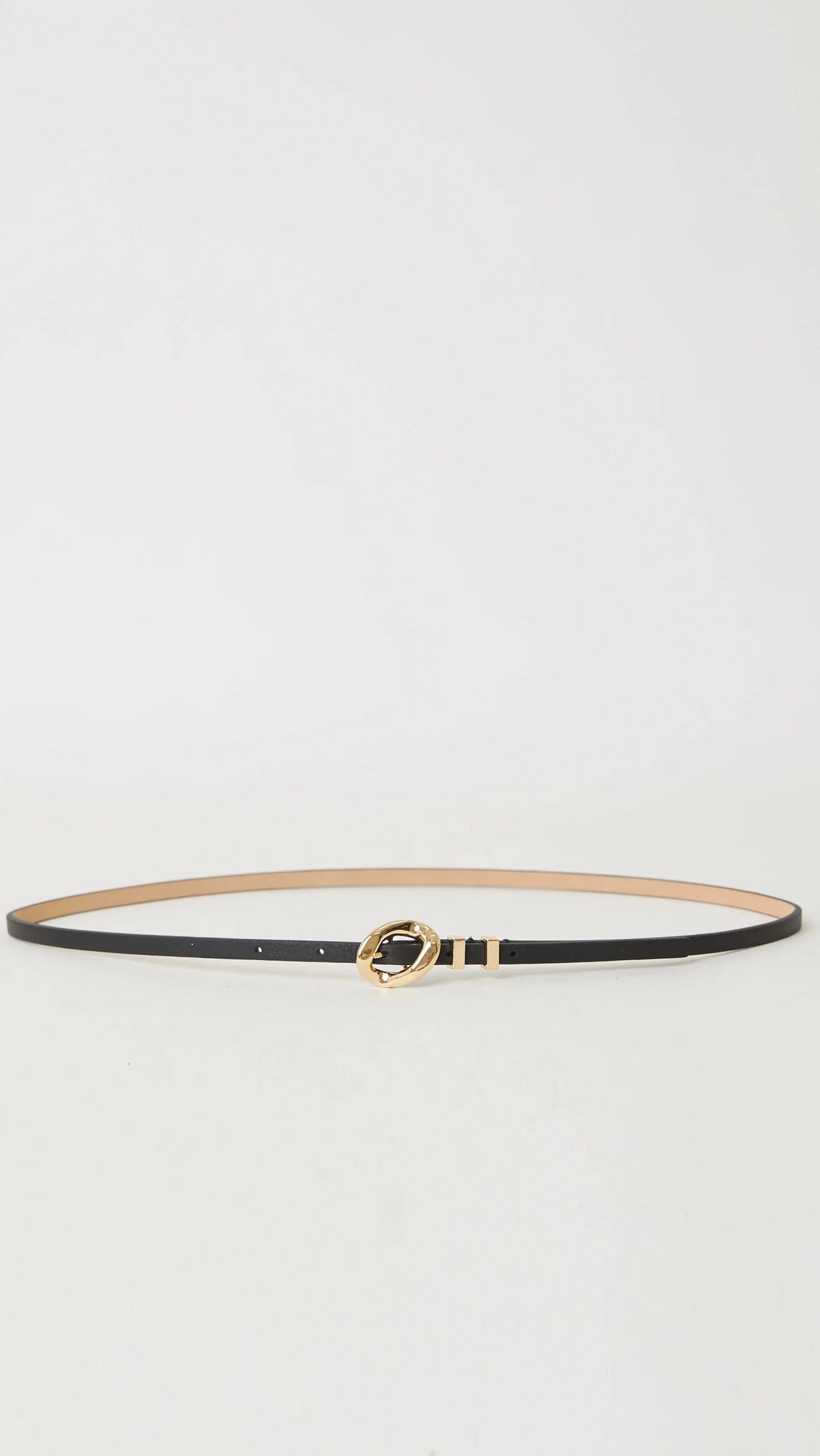 B-Low The Belt Lyra Leather Belt in Black/Gold