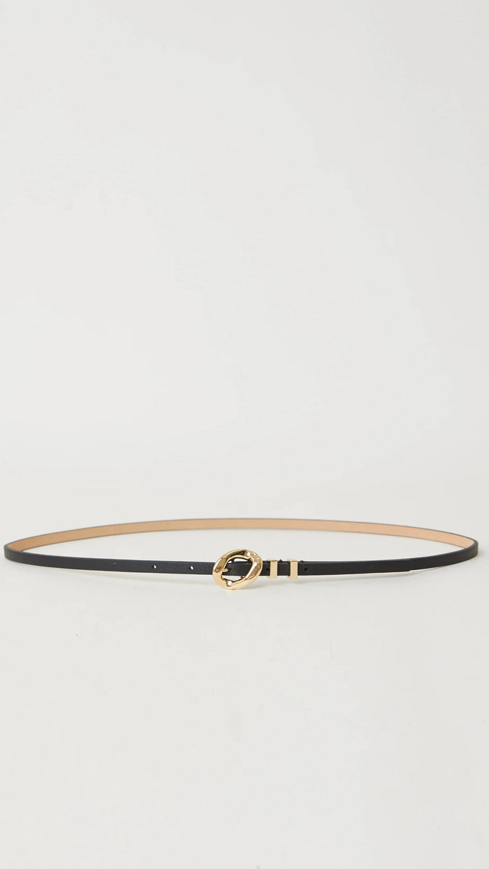 B-Low The Belt Lyra Leather Belt in Black/Gold