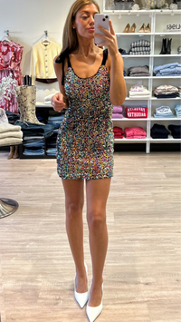 Gilner Farrar Tatum Sequin Mini Dress in Rainbow