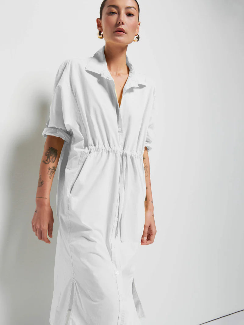 Nation LTD Irene Shirt Dress in White