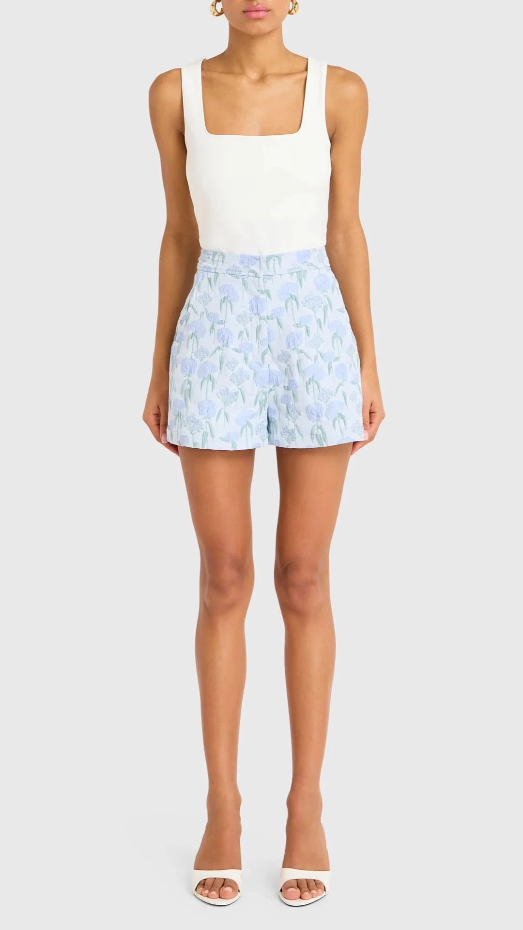 Amanda Uprichard Reeves Shorts in Flores Brocade