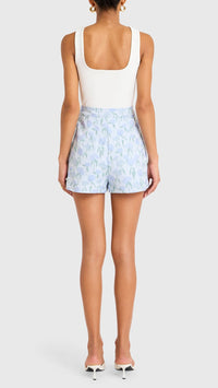 Amanda Uprichard Reeves Shorts in Flores Brocade