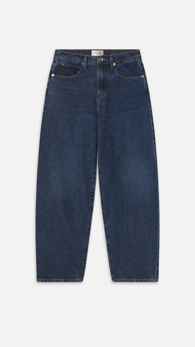 Frame Denim Low Slung Barrel in Kirk