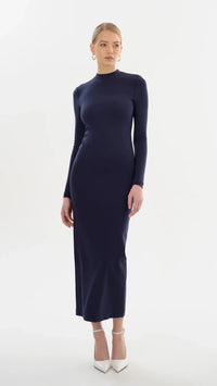 Lamarque Mirella Long Sleeve Maxi Dress in Midnight Blue