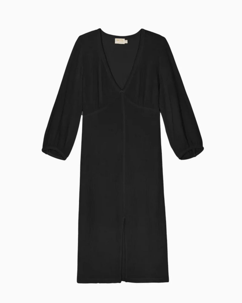 Nation LTD Olpa Balloon Sleeve Maxi Dress in Black