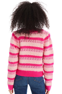 Allison Raven Cardigan in Pink