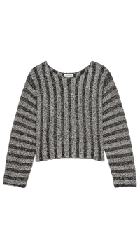 Nation LTD Ronan Marled Sweater in Black