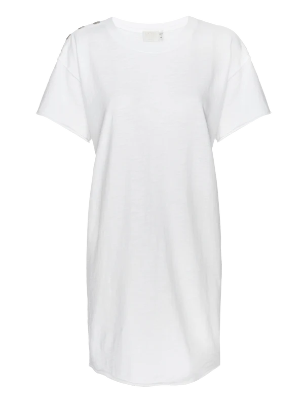 Nation LTD Rowan Short Sleeve Dress in White