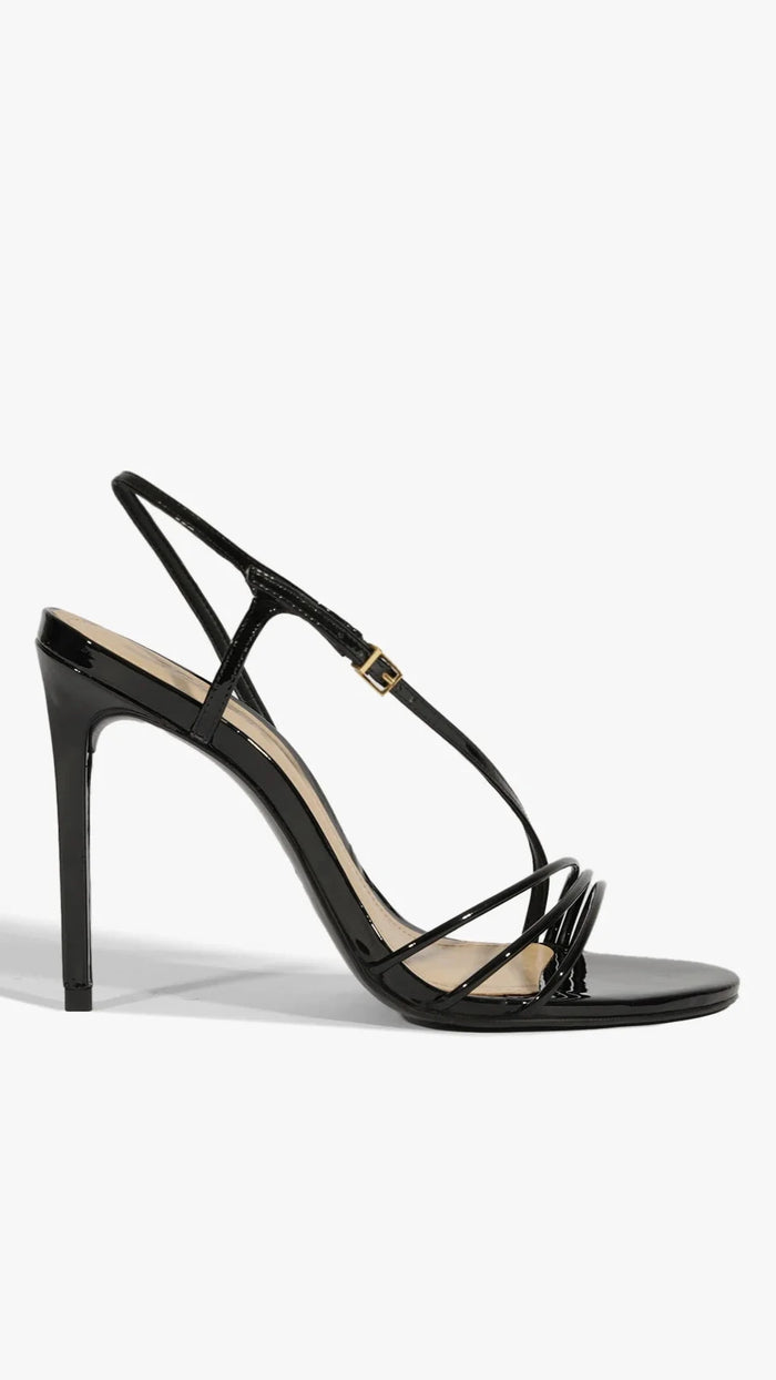 Schutz Inez Strappy Heel in Black