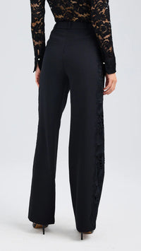 Generation Love Brenna Lace Combo Pant in Black