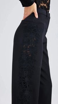 Generation Love Brenna Lace Combo Pant in Black