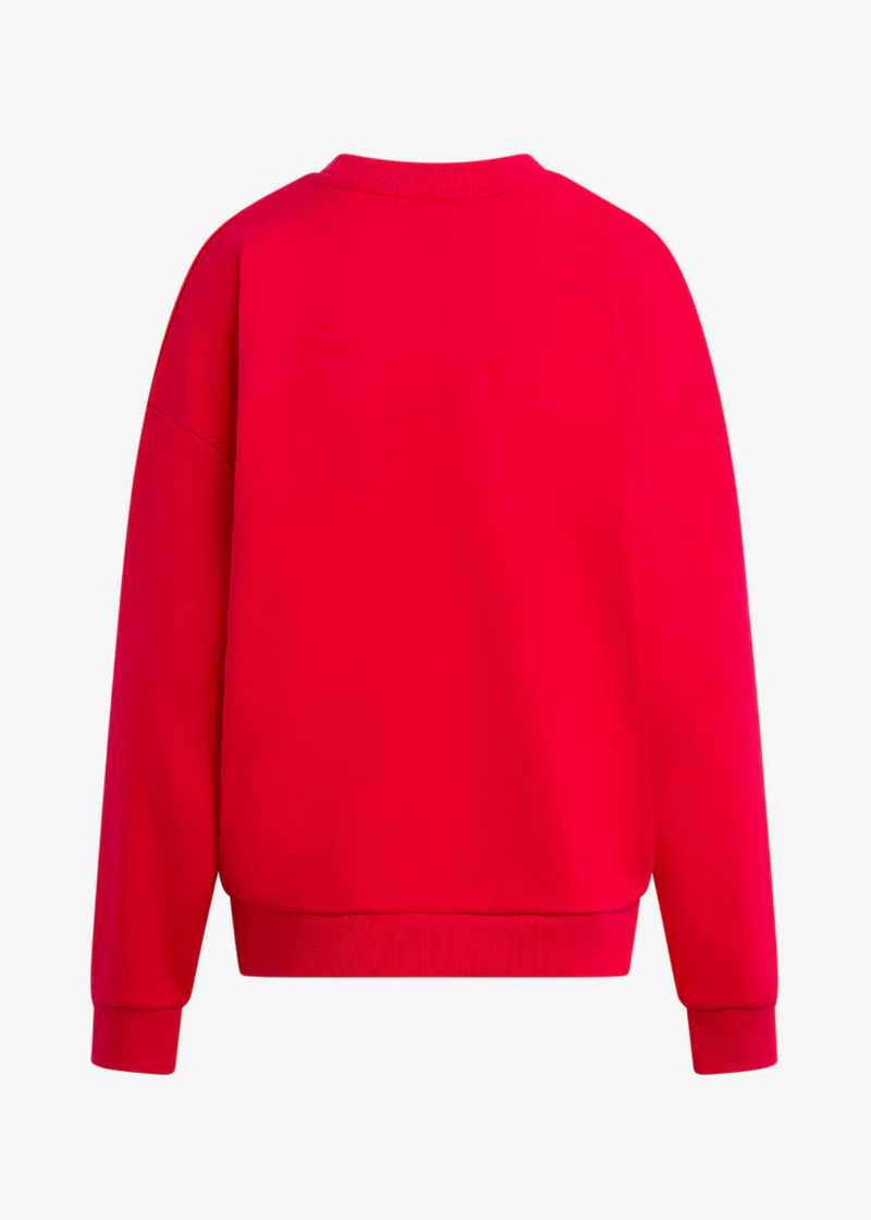 Favorite Daughter The Collegiate Logo Sweatshirt in Haute Rouge