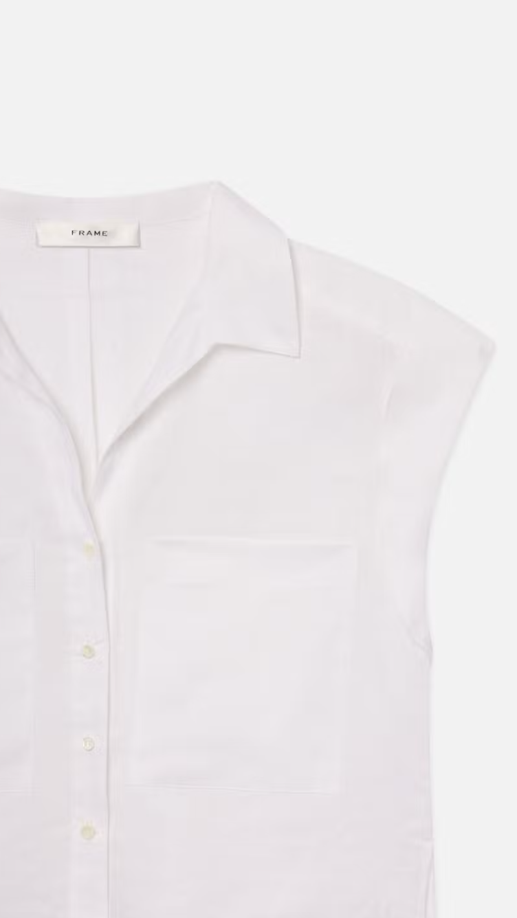 Frame Denim The Leisure Shirt in White