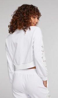 Generation Love Arabella Lace Combo Sweatshirt in White