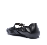 Schutz Calita Nappa Leather Ballet Flat in Black