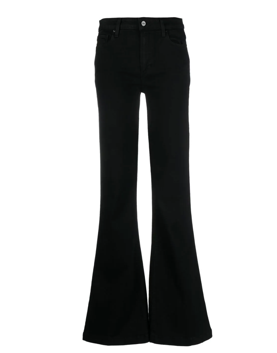 Paige Denim Charlie High Rise Flare Jean in Midnight Raven