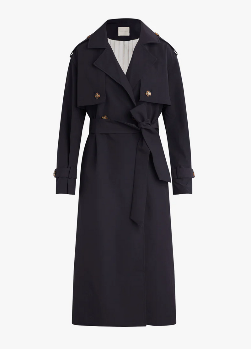 Favorite Daughter The Charles Trench Coat in Night Sky