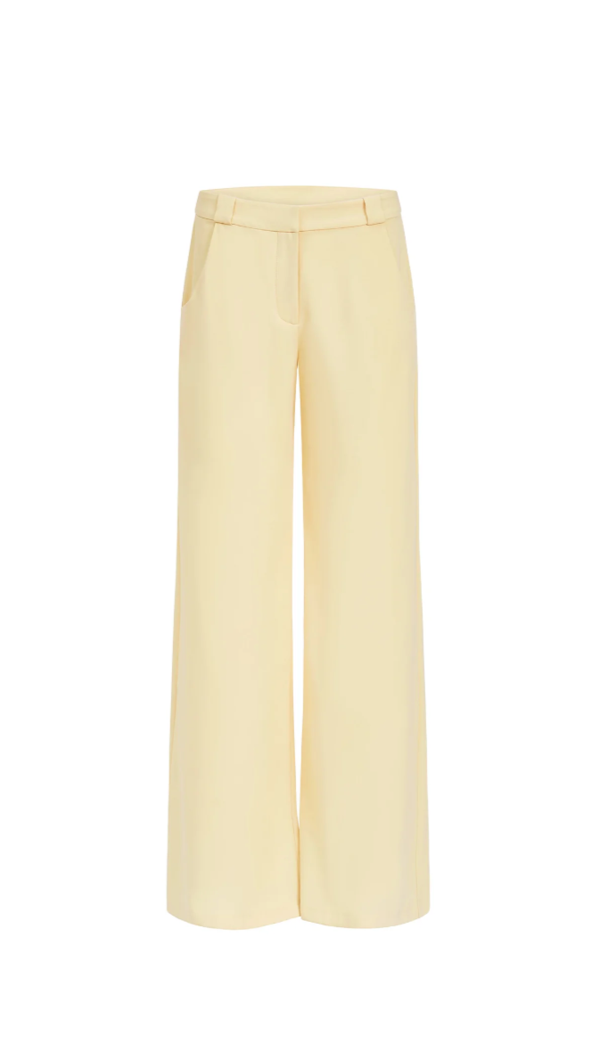 Amanda Uprichard Saddler Pants in Cornsilk